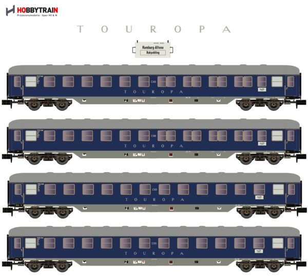 4 pcs. TOUROPA Set 1 DB Ep.IIIb 2xBcm53/2xBcm53-60