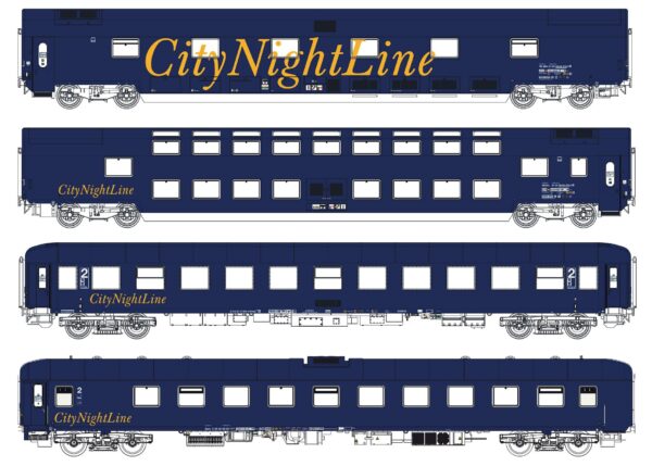 4er Set Nachtzugwagen CNL, Ep.V, CNL 212/213, Set I