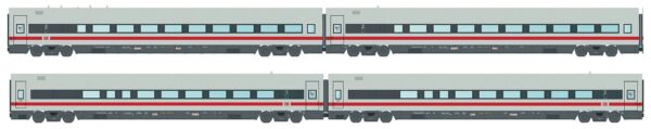 Set of 4 DBAG passenger coaches, Ep.Vc, Set 2, AC