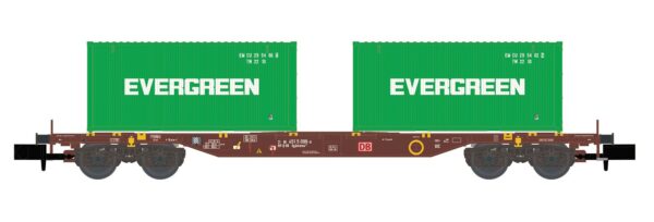 Containerwagen Sgjkkmms 699 DB, Ep.IV, Evergreen