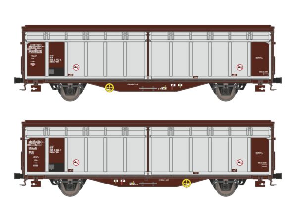 2er Set Schiebewandwagen Hbbillns DR, Ep.IV-V