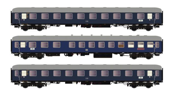 3er Set Personenwagen DB, Ep.IIIb, F15/16 Sachsenross