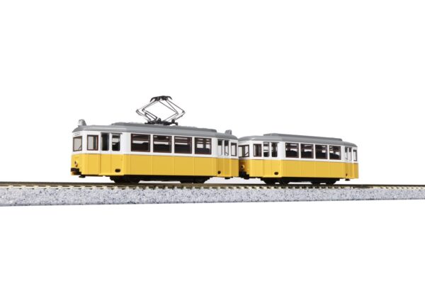 Düwag streetcar, 2-piece, yellow/white