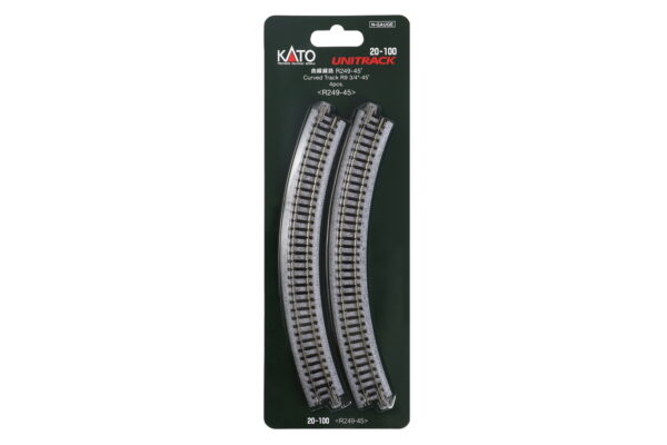 Track curved R249mm 45° 4 pcs.