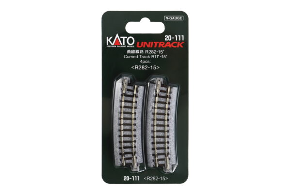 Track curved R282mm 15° 4 pcs.