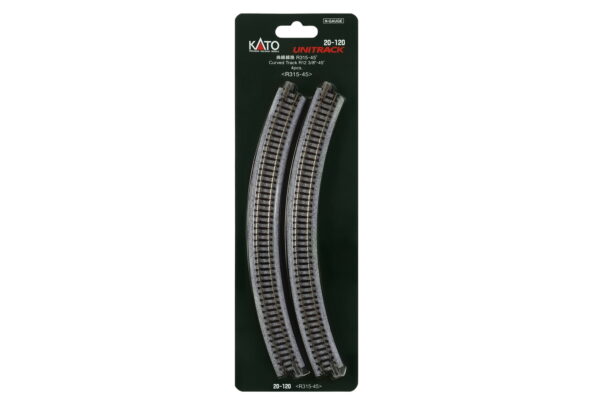 Curved track R315mm 45° 4 pcs.