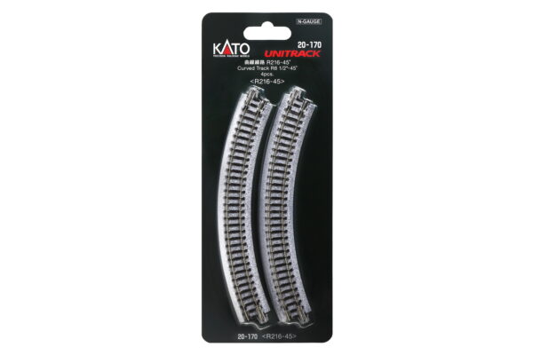 Track curved R216mm 45° 4 pcs.