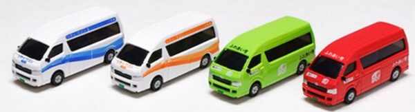 Set of 4 Toyota Hiace Super Long Community Bus