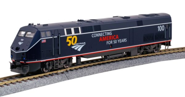 Diesel locomotive GE P42 Amtrak, Ep.VI, #100, 50th An., blue