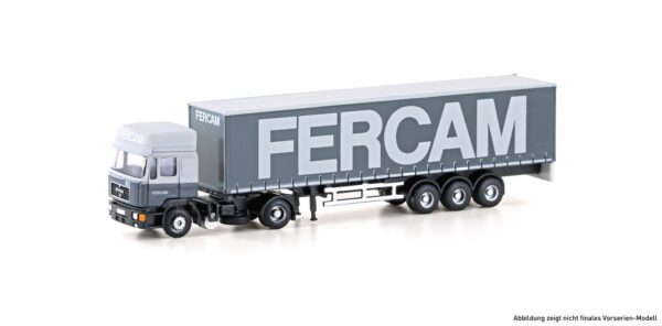 MAN F90 curtainsider semitrailer truck FERCAM (IT)