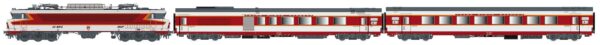 Passenger train, 3-piece, CC6500 + 2x GC coaches SNCF, EP.IV, Capit