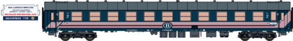 Couchette coach I5 Bc10, 2nd class
SNCB, Ep.VI, Ski Express