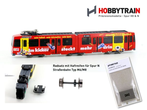 Antriebsachse mit Haftreifen für Strab M6/M8 – Bild 2