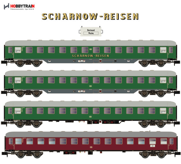 4tlg. SCHARNOW Set 2 DB Ep.IIIb 2x Bcm53/Bcm54/WRtüm 51-60