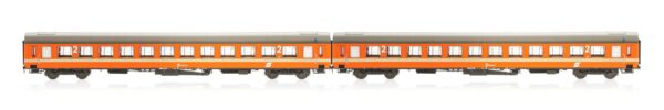 2er Set UIC-X Personenwagen 2.Kl. ÖBB, Ep.III, orange