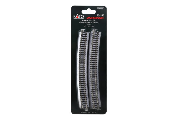 Track curved R718mm 15° 4 pcs.