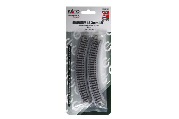 Track curved R183mm 45° 4 pcs.