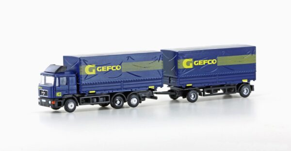 MAN F90, 3-axle swap-body trailer combination GEFCO