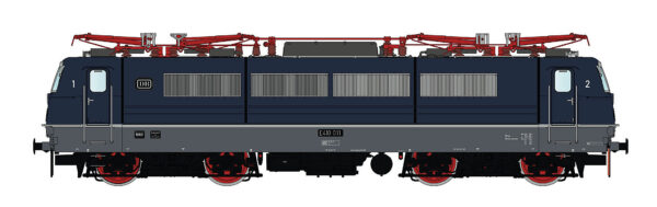 Electric locomotive BR E410 011 DB, Ep.IIIc, BW Cologne-DF, AC