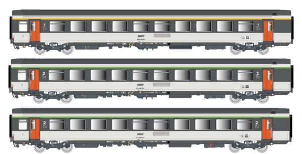 3er Set Personenwagen Vtu A10+2x B11 SNCF, Ep.IV, IB