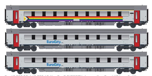 3er Set Personenwagen I11 (A+B+B) SNCB, Ep.VI