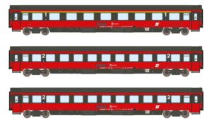 3er Set Personenwagen Amz+2xBmz ÖBB, Ep.IV, EC 64