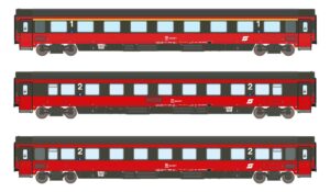 3er Set Personenwagen Amz+2xBmpz ÖBB, Ep.IV, EC 64
