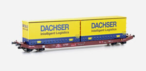 Containerwagen Sgkkms 698 DB Cargo, Ep.VI, Dachser