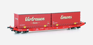 Containerwagen Sgkkms 698 DB Cargo, Ep.VI, Emons