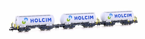 Set of 3 cement silo wagons Uacs Holcim, Ep.VI, new logo