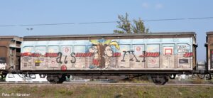 Sliding wall wagon Hbbillns SBB, Ep.VI, Graffiti series (3)