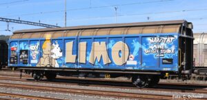 Sliding wall wagon Hbbillns SBB, Ep.VI, Graffiti series (5)