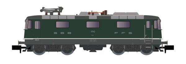 Electric locomotive Re 4/4 II (11142) SBB, Ep.V, green