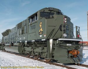 Diesellok EMD SD70ACu CP, Ep.VI, #7020 (Military, green)