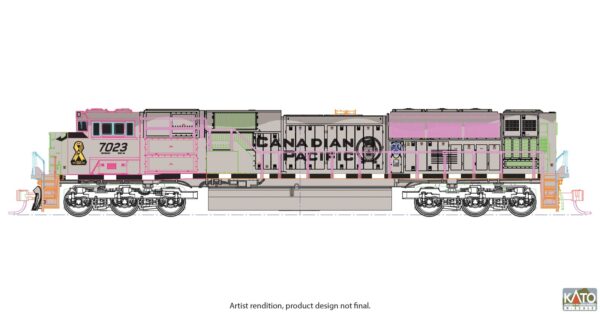 Diesel locomotive EMD SD70ACu CP, Ep.VI, #7023 (Military, gray)