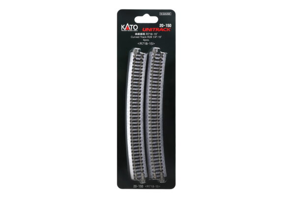 Gleis gebogen R718mm 15° 4 St.