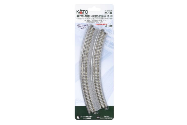 Double track curved R315/282mm 22.5°