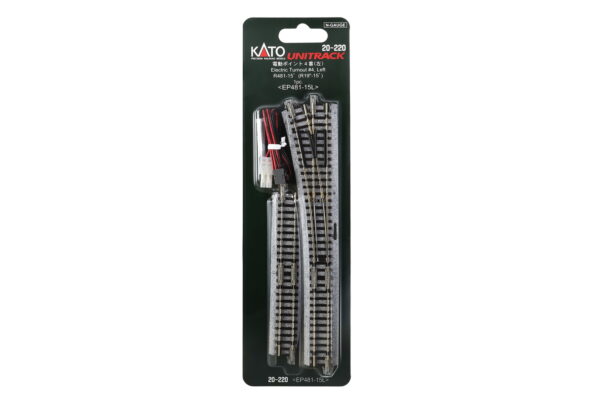 Elektrische Weiche links R481mm 15°