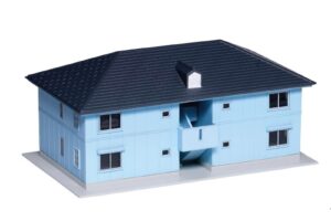 Gilbert Gardens Apartment Building, blue