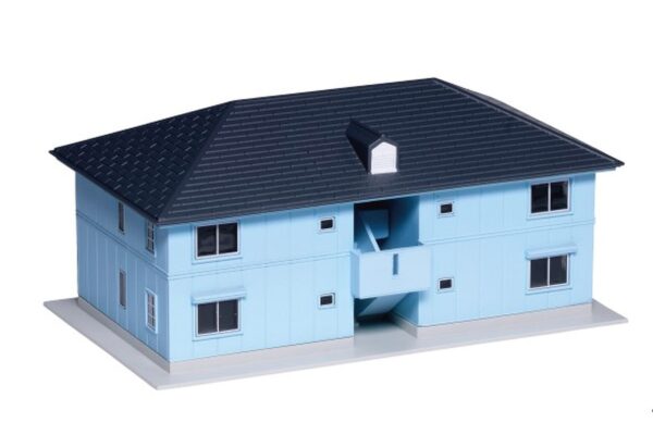 Gilbert Gardens Apartment Building, blue