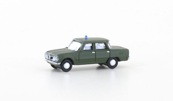 Alfa Romeo Giulia, military green with blue lights