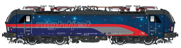 Electric locomotive Rh 1293 200 Vectron ÖBB Nightjet, Ep.VI, AC Sound