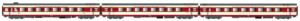 Set of 3 GC passenger coaches A3rtux+A8tu+A8u SNCF, Ep.IV, Etenda