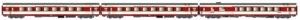 Set of 3 GC passenger coaches A8tu+A8u+Vru SNCF, Ep.IV, Etendard