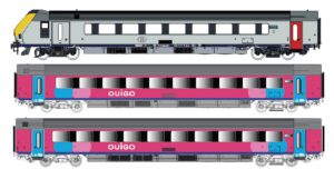 3er Set Personenwagen I11 m. Steuerwg. OUIGO, Ep.VI