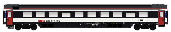 EC Personenwagen, 2.Kl. Bpm SBB, Ep.VI, neue Farbgebung