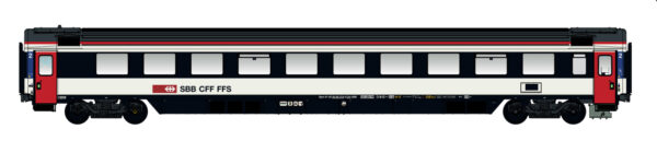EC Personenwagen, 2.Kl. Bpm SBB, Ep.VI, neue Farbgebung