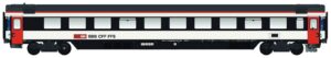 EC Personenwagen, 2.Kl. Bpm SBB, Ep.VI, neue Farbgebung