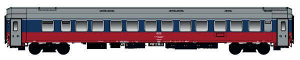 Sleeping car WLSReem RZD, Ep.V, blue/red