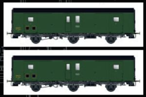 2er Set Packwagen Dqd2m SNCF, Ep.IIIb, Schlußlicht